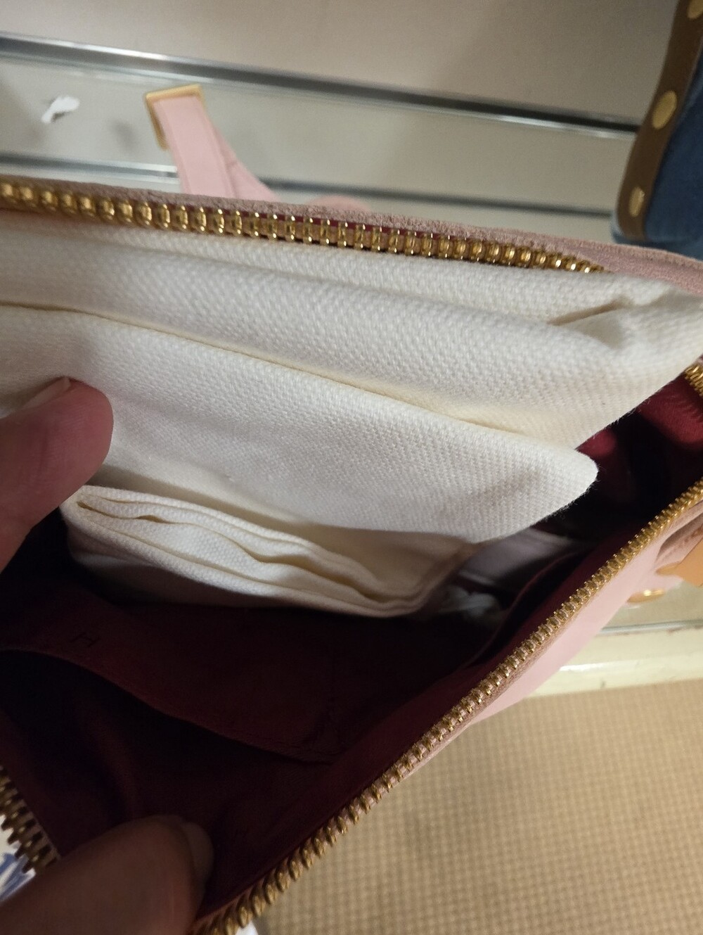 Hammitt Flamingo Leather Shoulder Bag with Gold Studs - Picture 10 of 10